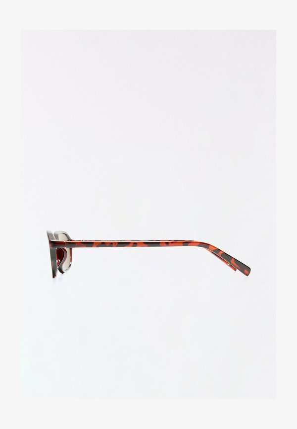 Bershka OVAL - SUNGLASSES - Sunglasses - dark brown