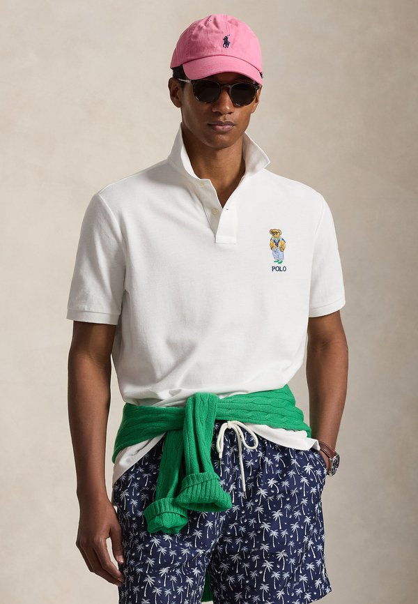 Polo Ralph Lauren CUSTOM SLIM FIT POLO BEAR MESH POLO