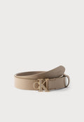 Calvin Klein ROUND BUCKLE - Belt - beige