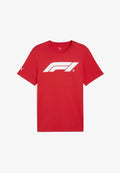 Puma F1 ESS LOGO TEE 180G - Print T-shirt - pop red