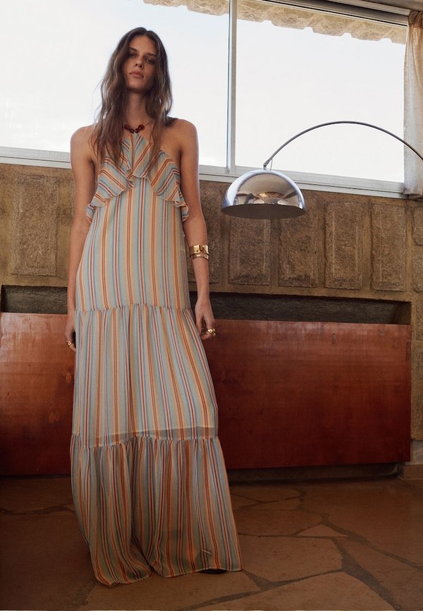 Mango ADULT - Maxi dress - blue