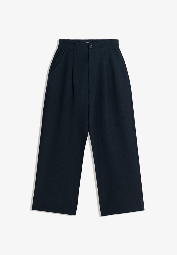 Bershka SUPER BAGGY TAILORED - Trousers - royal blue