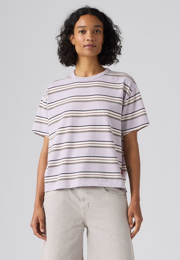 Levi's® VINTAGE TEE - Basic T-shirt - vida stripe lavender blue heavyweight jersey