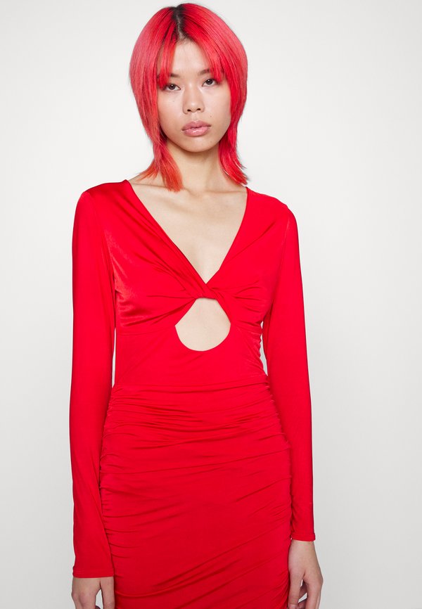 WAL G. MIKA CUT OUT MIDI DRESS