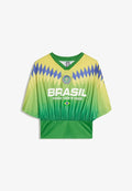 Bershka FIFA TSHIRT - Print T-shirt - evergreen