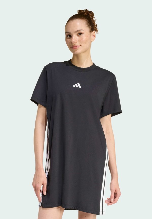 adidas Sportswear Jersey dress - black   white