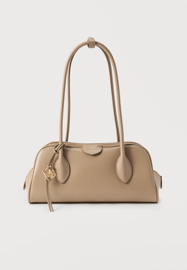 Calvin Klein EMBLEM TRIO - Handbag - desert taupe