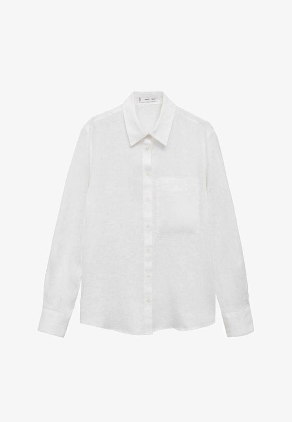 Mango ADULT - Button-down blouse - off white