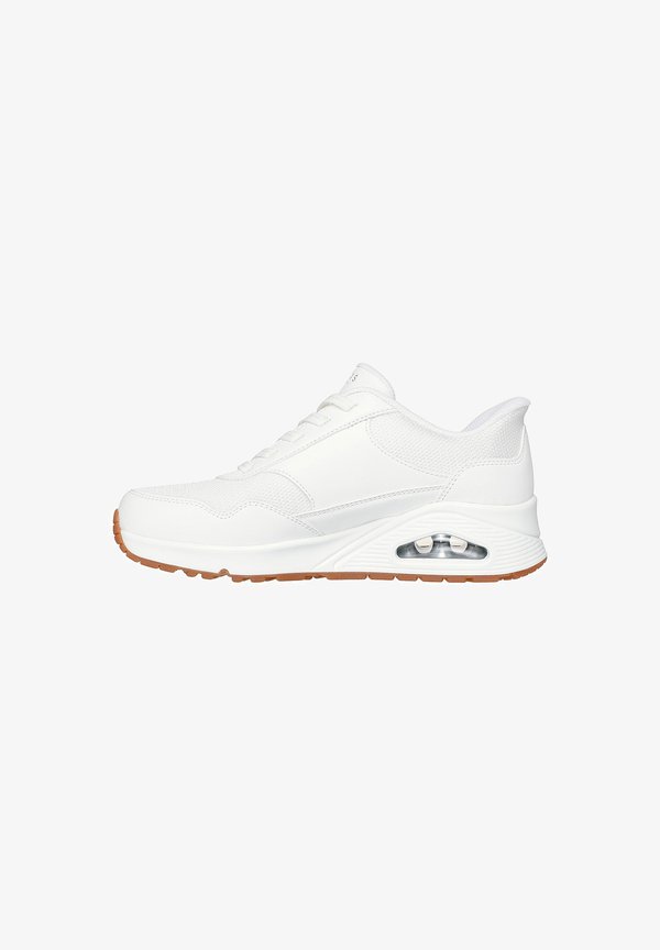 Skechers Trainers - white duraleather mesh