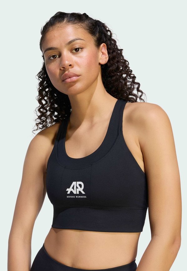 adidas Performance ADIDAS PERFORMANCE ADI RUNNERS BRA - Medium support sports bra - black