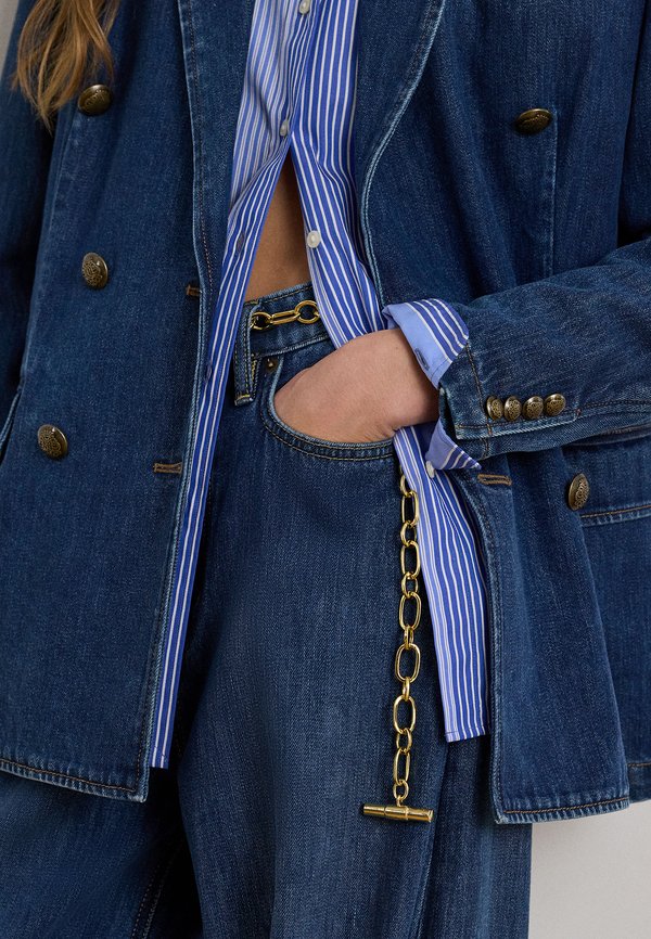 Lauren Ralph Lauren DOUBLE-BREASTED DENIM BLAZER