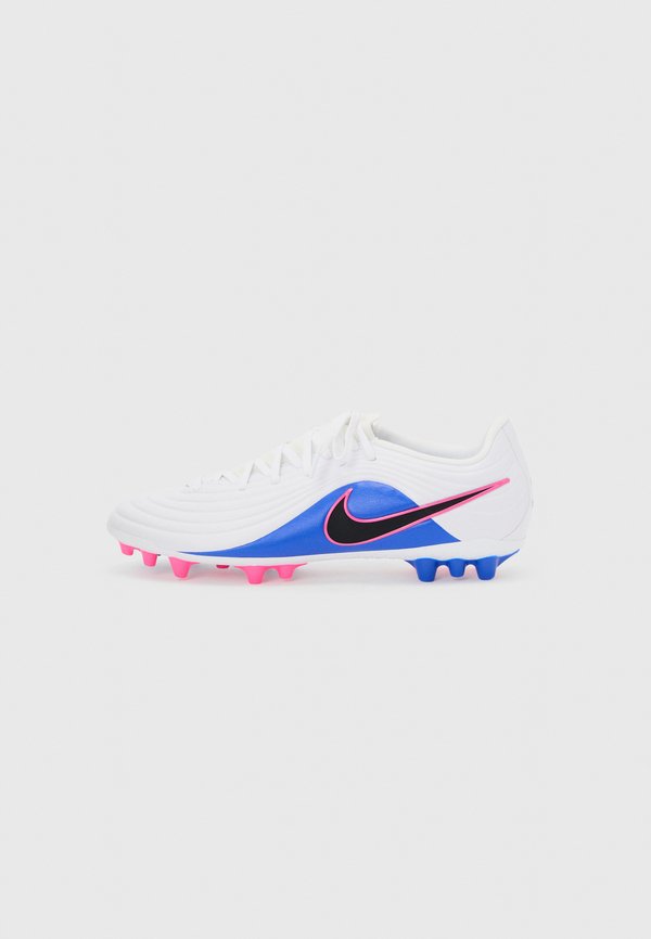 Nike Performance TIEMPO MAESTRO ACADEMY UNISEX - Football boots artificial grass - white/black/racer blue/pink blast