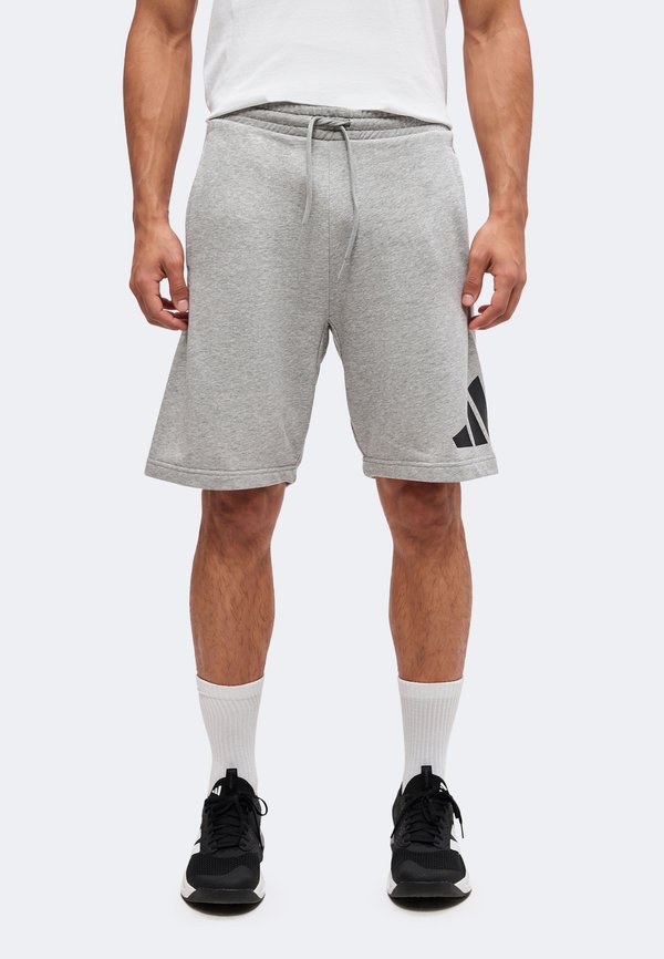 adidas Sportswear ESSENTIALS BIG LOGO SHORTS - Sports shorts - medium grey heather/black