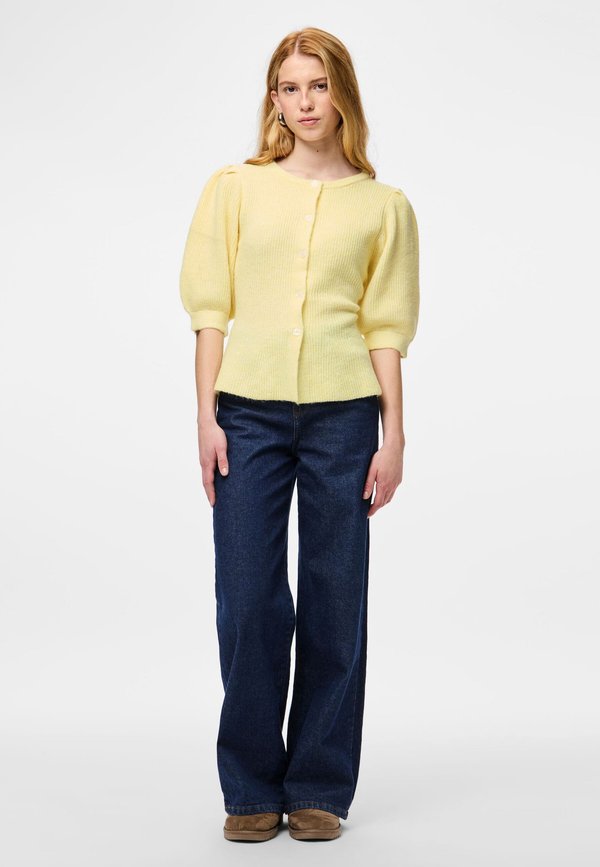 Pieces PCSILLY SS PUFF KNIT CARDIGAN NOOS BC