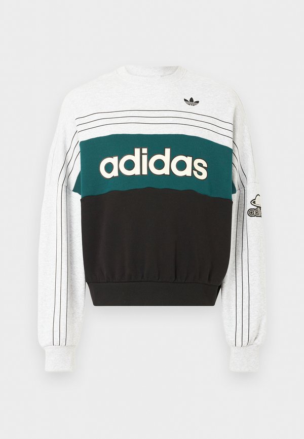 adidas Originals VARSITY CREW UNISEX - Sweatshirt - light grey heather