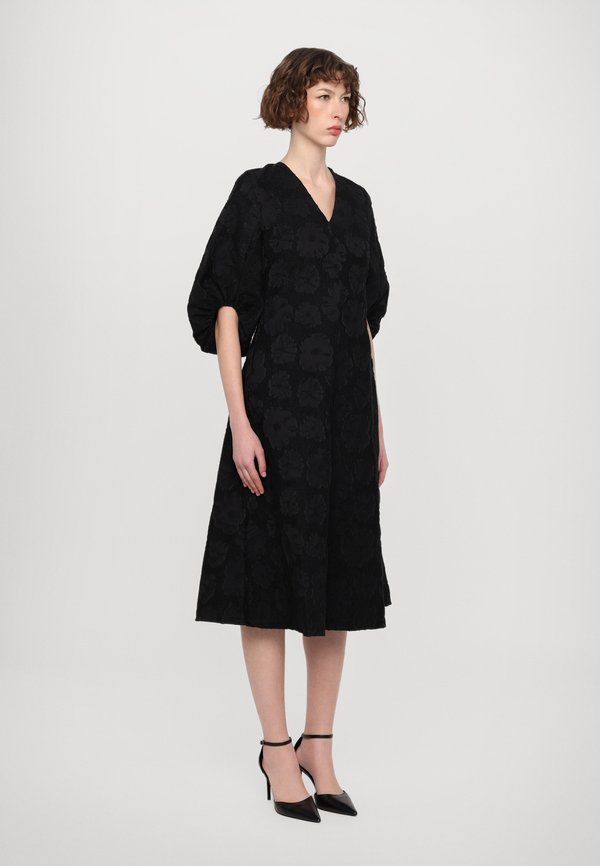 Stine Goya VOLUME SLEEVES MIDI DRESS