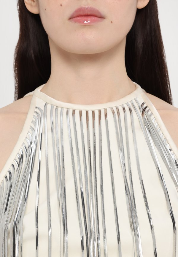 David Koma METALLIC CHAIN FRINGE EMBROIDERY