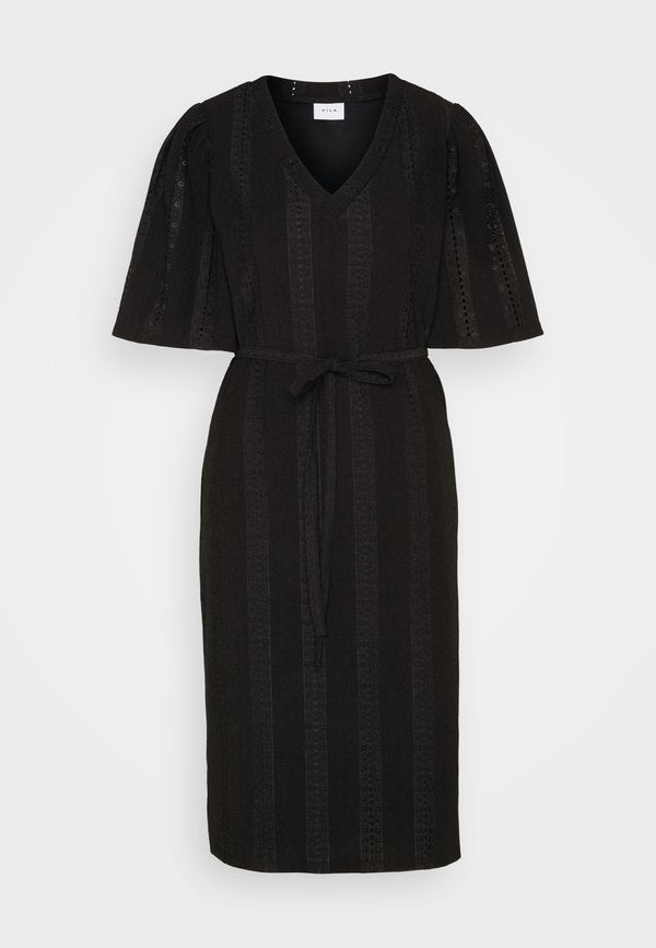VILA VIAGATHA V-NECK 2/4 KNEE DRESS