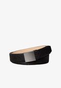 Calvin Klein Belt - black aop   matte gunmetal
