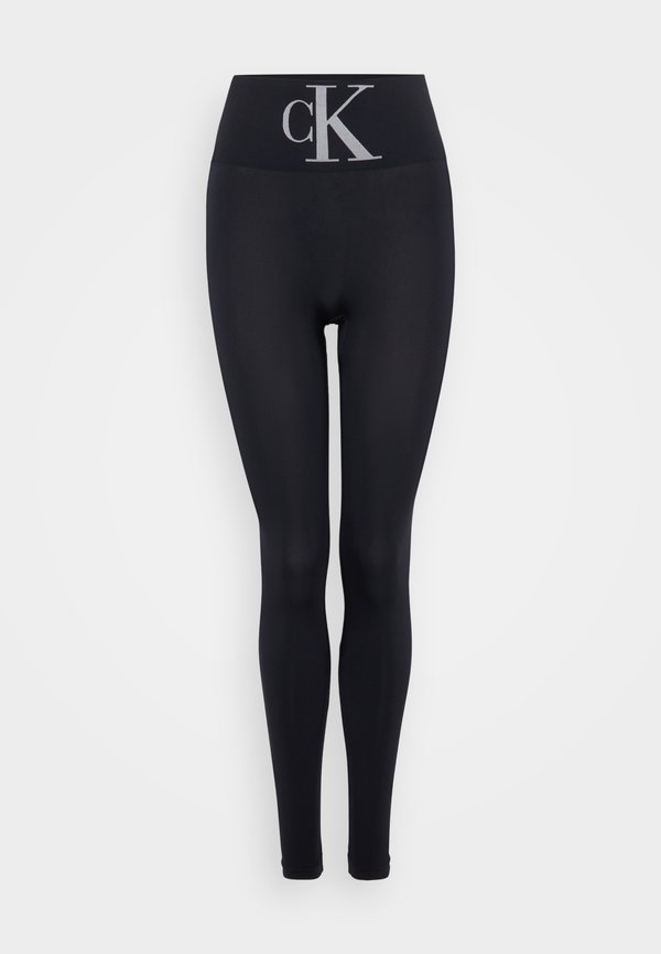 Calvin Klein Underwear WOMEN HIGH WAIST MONOGRAM - Leggings - Stockings - black