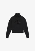 Calvin Klein Jeans LS LOGO TNECK PULLOVER - Jumper - black