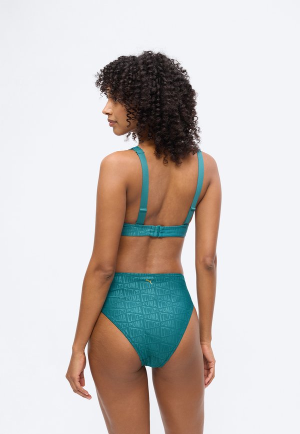 Puma SWIM WOMEN EMBOSSED HIGH WAIST BRIEFS