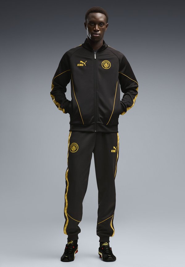 Puma MANCHESTER CITY KING ANTHEM HOSE - Club wear - black-archive gold