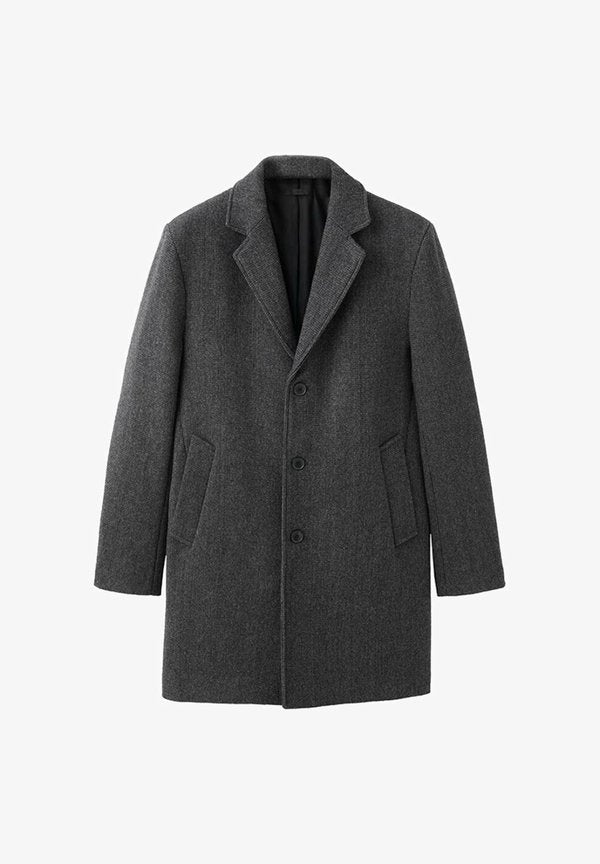 Mango Short coat - donkergrijs