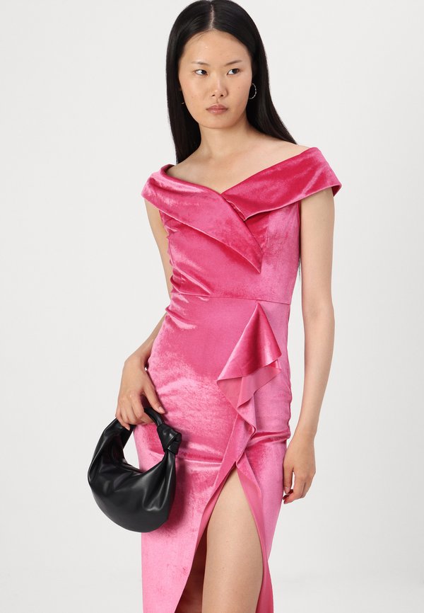WAL G. HAILY RUFFLE MAXI