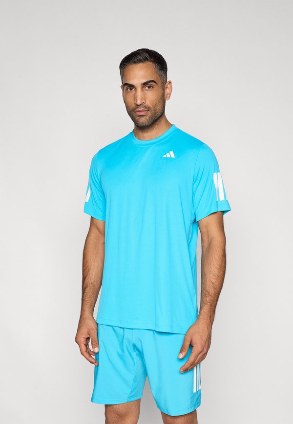 adidas Performance CLUB 3 STRIPES TEE - Sports T-shirt - signal cyan