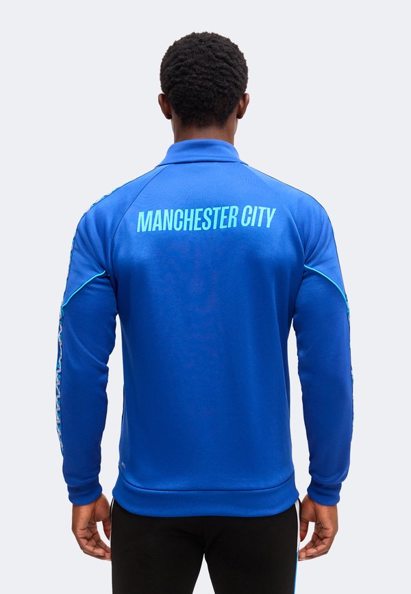 Puma MANCHESTER CITY FC KING ANTHEM JACKET - Club wear - speedy blue/white