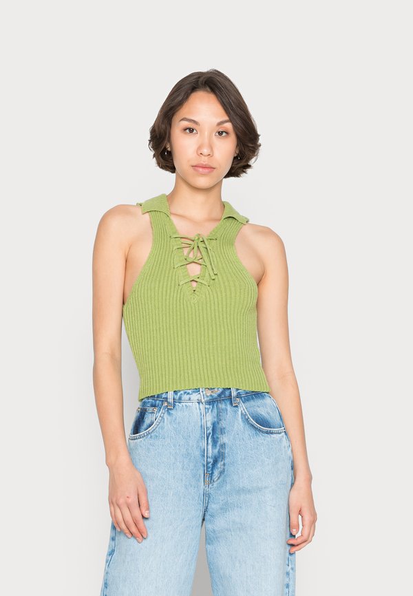 BDG Urban Outfitters LATTICE COLLAR TANK