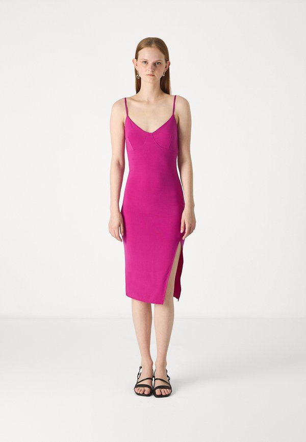 WAL G. PARTY AMBER STRAPPY MIDI
