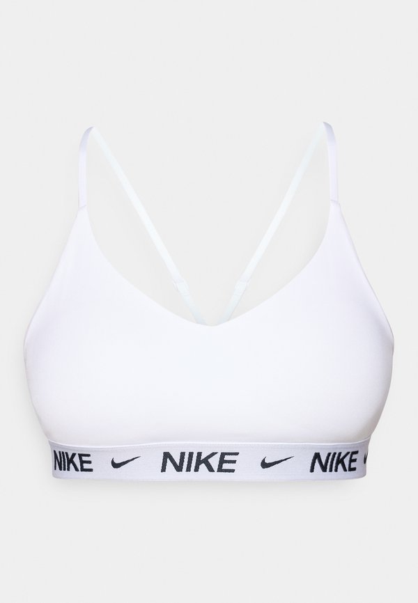 Nike Performance INDY BRA - Light support sports bra - white/black