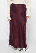 Vero Moda Tall VMLOU HW SATIN 7/8 SKIRT ZLO GA TLL