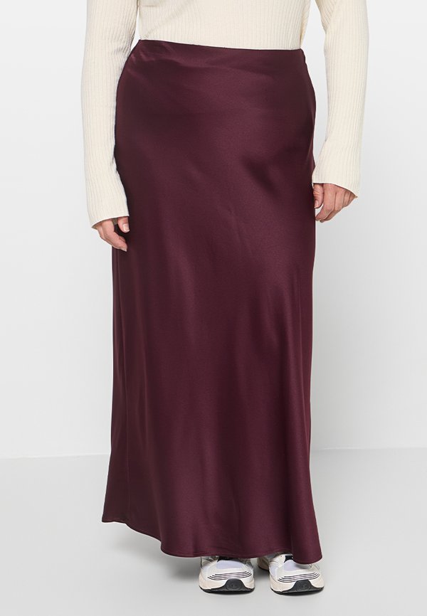 Vero Moda Tall VMLOU HW SATIN 7/8 SKIRT ZLO GA TLL