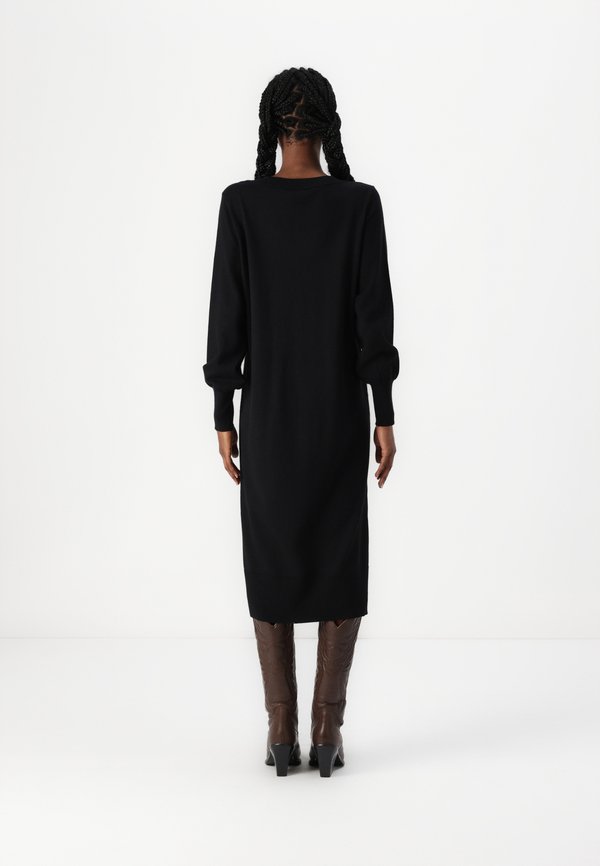 VILA VIAMANDA LONG V NECK DRESS