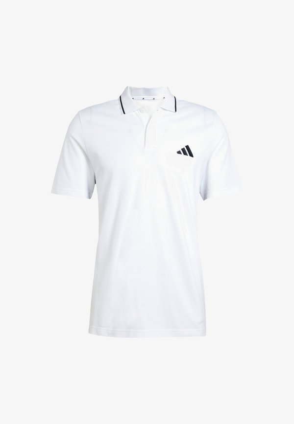 adidas Sportswear ESSENTIALS 3-STRIPES PIQUÉ - Polo shirt - white   black