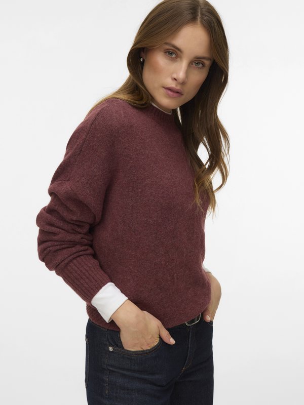 Vero Moda VMBOOM LS O-NECK PULLOVER GA NOOS