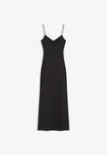 Bershka RUCHED STRAP MIDI - Day dress - black