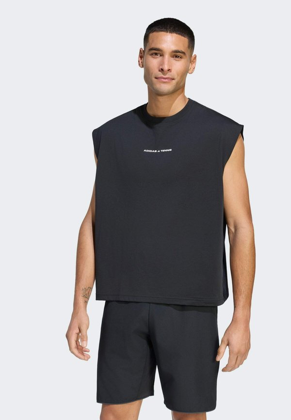 adidas Performance ADIDAS PERFORMANCE TENNIS CULTURE GRAPHIC T.SHIRT - Sports T-shirt - black