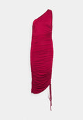 WAL G. CALI ROUCHED MINI DRESS