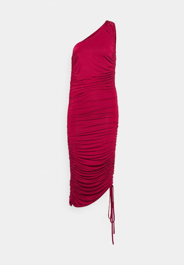 WAL G. CALI ROUCHED MINI DRESS