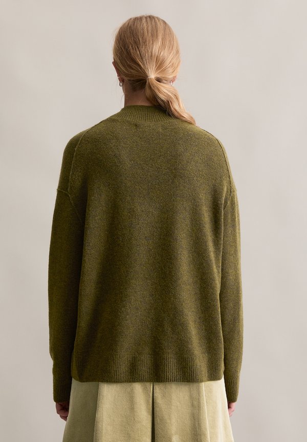 Marc O'Polo DENIM KNIT PULLOVER, LONGSLEEVE, MOCK NECK