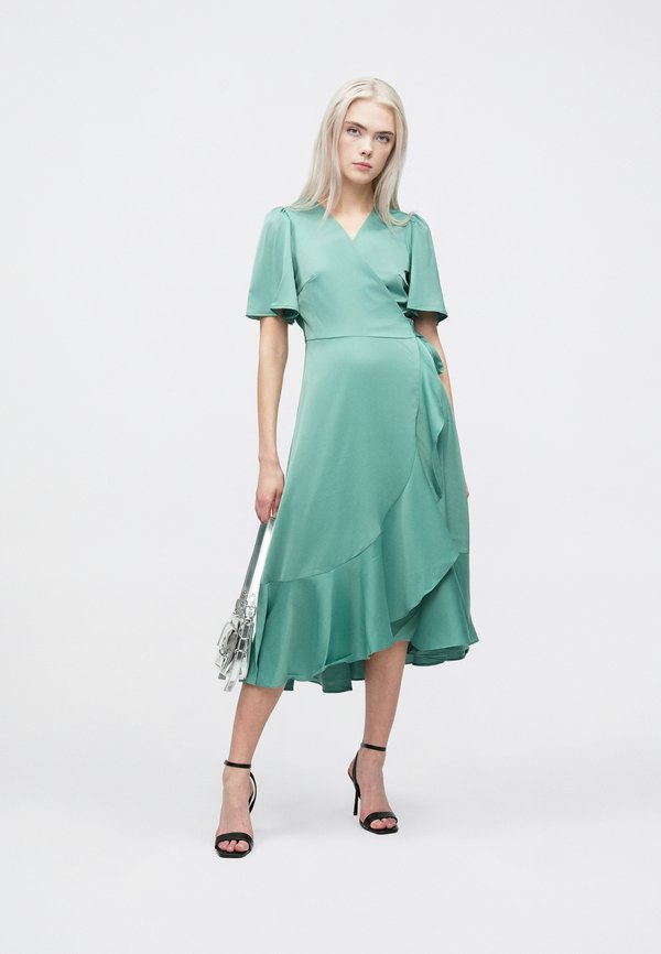 YAS YASTHEA MIDI WRAP DRESS