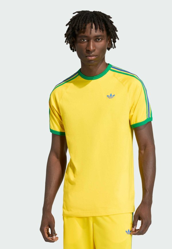 adidas Originals Basic T-shirt - eqt yellow   green   collegiate royal
