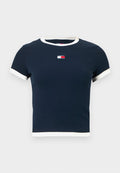 Tommy Jeans TOMMY BADGE RIBBED SLIM T-SHIRT