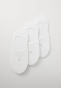 Calvin Klein Underwear WOMEN FOOTIE 3 PACK - Invisible socks - white