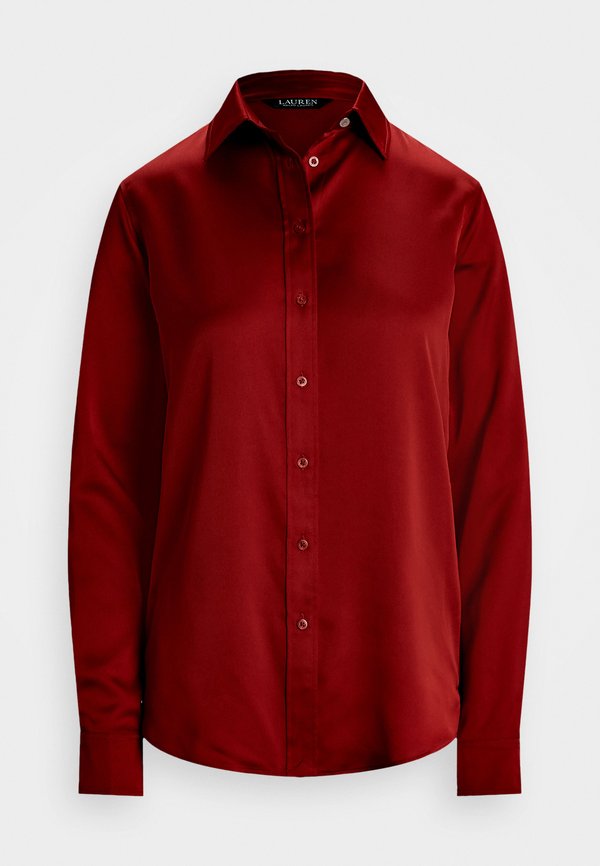 Lauren Ralph Lauren CLASSIC FIT SATIN CHARMEUSE SHIRT