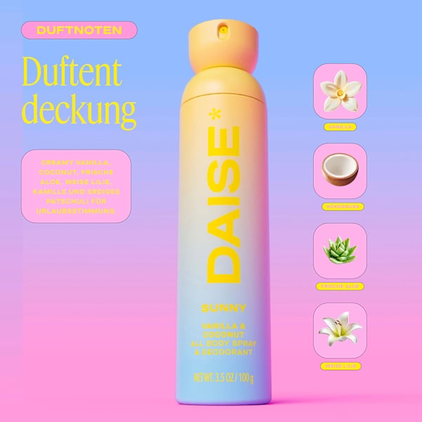 Deospray Sunny Vanille & Kokos DAISE